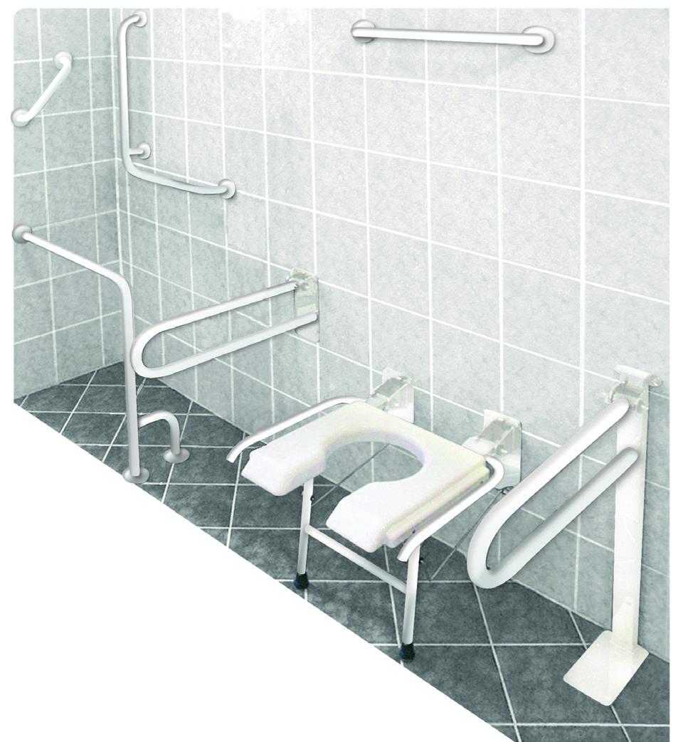 Fürdőszobai eszközök B-4326 Fürdőkád belépő Hegesztett acélcső, szinter bevonattal.