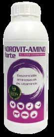 Vitaminok és provitaminok (1milliliterben): A-vitamin (3a672b) 40 000 NE D3-vitamin (E671) 5 000 NE E-vitamin (3a700) 20,0 mg K3-vitamin (3a710) 2,0 mg B1-vitamin (3a820) 2,0 mg B2-vitamin 0,2 mg