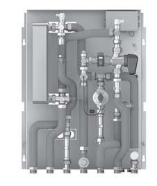 LOGOmatic lakás-hőközpont Használati melegvíz készítés elektronikus szabályzása a belépő melegvíz alapján Ultragyors HMV készítés Hőközpontok 3 utas elosztó szeleppel a HMV előkészítés előnyben