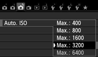 i: Az ISO-érzékenységN módosítása Fényképezési mód ISO-érzékenység beállítása Automatikus beállítás ISO 100 és ISO 6400 A/7/C/3/4/5/6/G érték között 2 ISO 100 F Automatikus beállítás ISO 100 és ISO