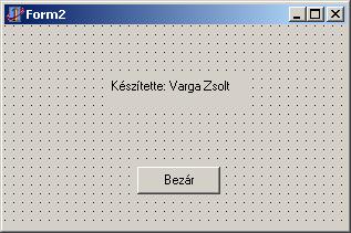 Ha a ShowModal metódust hívjuk meg, akkor a Form2 modálisan nyílik meg. Ez azt jelenti, hogy amíg nem zártuk be a az ablakot addíg nem tudunk mögé kattintani.