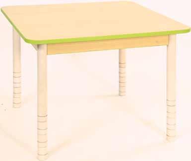 Asztallapok juhar bútorlapból készülnek 2 mm vastag ABS élzárással.