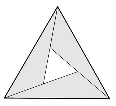 8. b) másodi megoldás Az ABQ háromszög szögei 0, 40 és 10. (Az ABQ háromszögből szinusztétellel:) AQ sin 40 = 1 sin10 ahonnan AQ 0,74. AB AQ sin 0 Az ABQ háromszög területe: = 1 sin40 sin0 = 0,17.