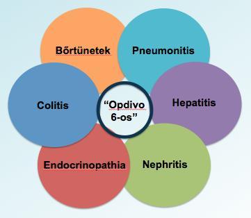 Events/patients at risk (%) Hosszútávú biztonságosság nivolumab kezelés mellett RCC-ben 2 éven túl Leggyakoribb kezeléssel összefüggő nemkívánatos események endokrin, gasztrointesztinális, hepatikus,