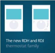 6 Termékek bevezetése Értékesítés kezdete Az új RDJ100.. és RDH100.. termosztátok 2017 július elejétől rendelhetők.