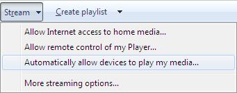 A Windows Media Player 12 Médiafájlok megosztása szolgáltatásának beállítása 1.