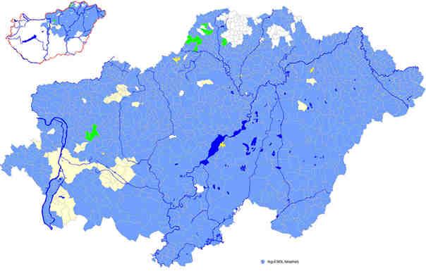 ELLÁTOTT TELEPÜLÉSEK Ellátott települések száma: Földgázzal ellátott települések száma: 1.