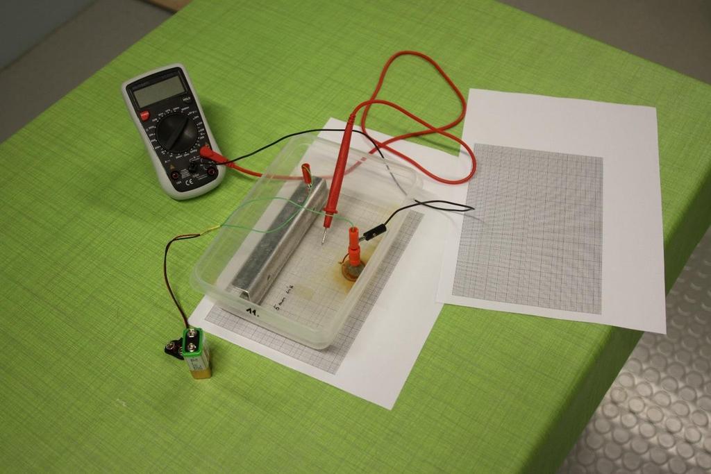 11. Ekvipotenciális vonalak kimérése elektromos térben Digitális multiméter 9V-os elem, hozzá