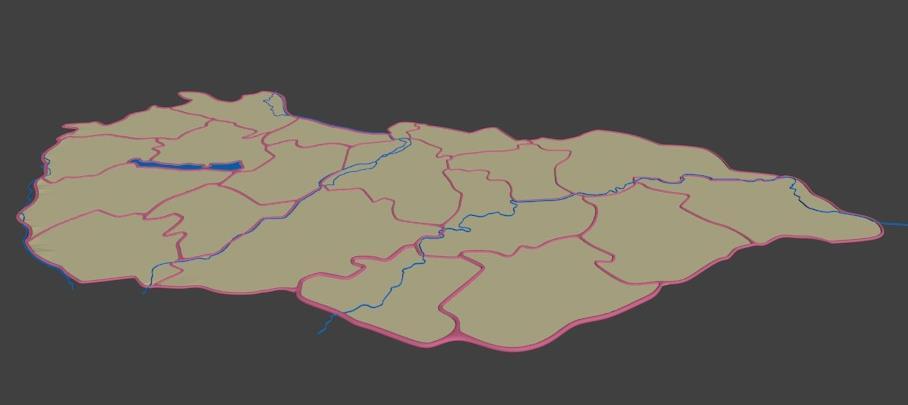 A térképen a 3D-s objektumok térbeliségük miatt könnyebben észrevehetőbbek, feltűnőbbek, mint a textúrán szereplő síkrajz, ezért azt a térképi elemet, céltematikát, melyet ki akarunk emelni, ajánlott