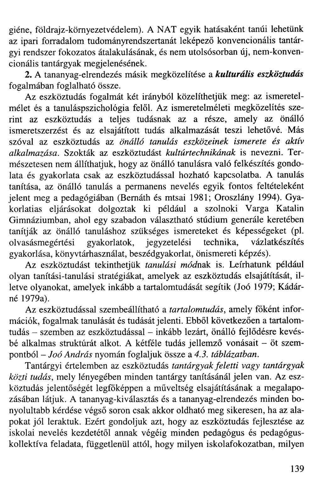 giéne, földrajz-környezetvédelem).