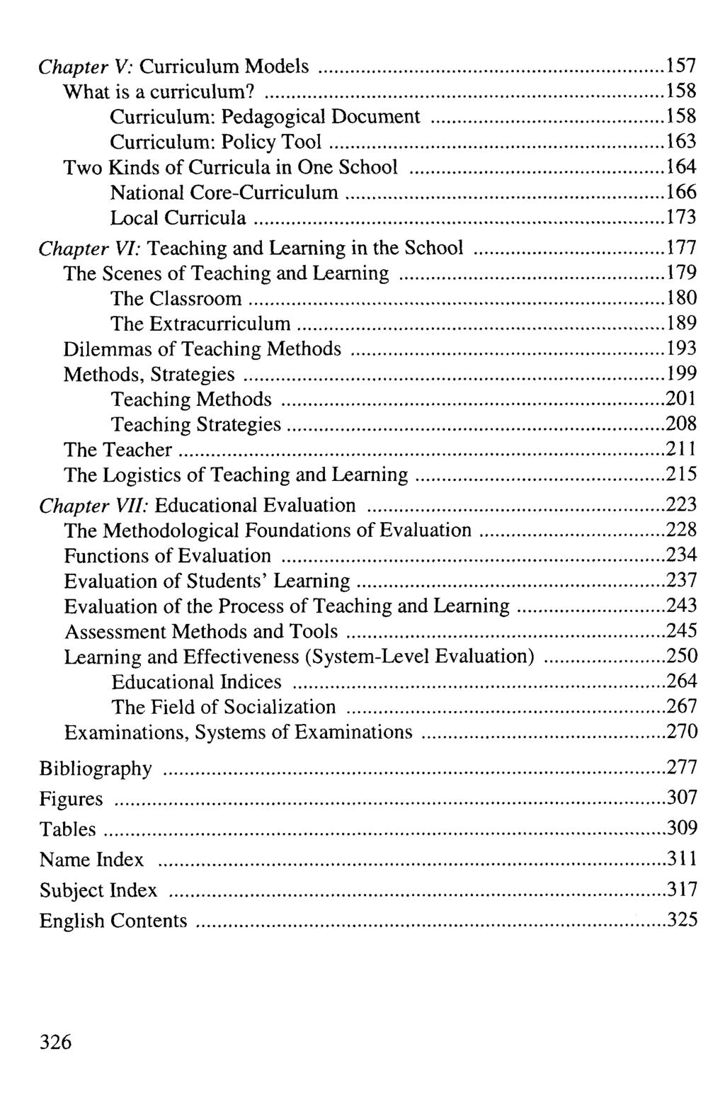 Chapter V: Curriculum Models 157 What is a curriculum?