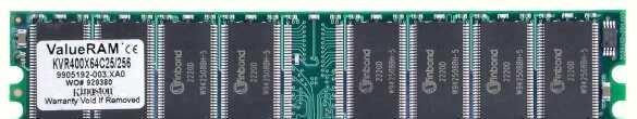 bites CPU-khoz is Small Outline DIMM (SODIMM) 144 (72) érintkező, sokkal kisebb, notebookokhoz Rambus (RIMM,