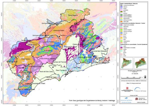 2.2.3. TÉRSÉGI TÁJ- ÉS TÁJKARAKTER LEHATÁROLÁSOK, TIPIZÁLÁSOK ÉS LEÍRÁSOK 2.2.3.1. KATALÓNIA Általános adatok A katalán Landscape Observatory-t a kormány Act 8/2005-ös törvénye alapján hozták létre.