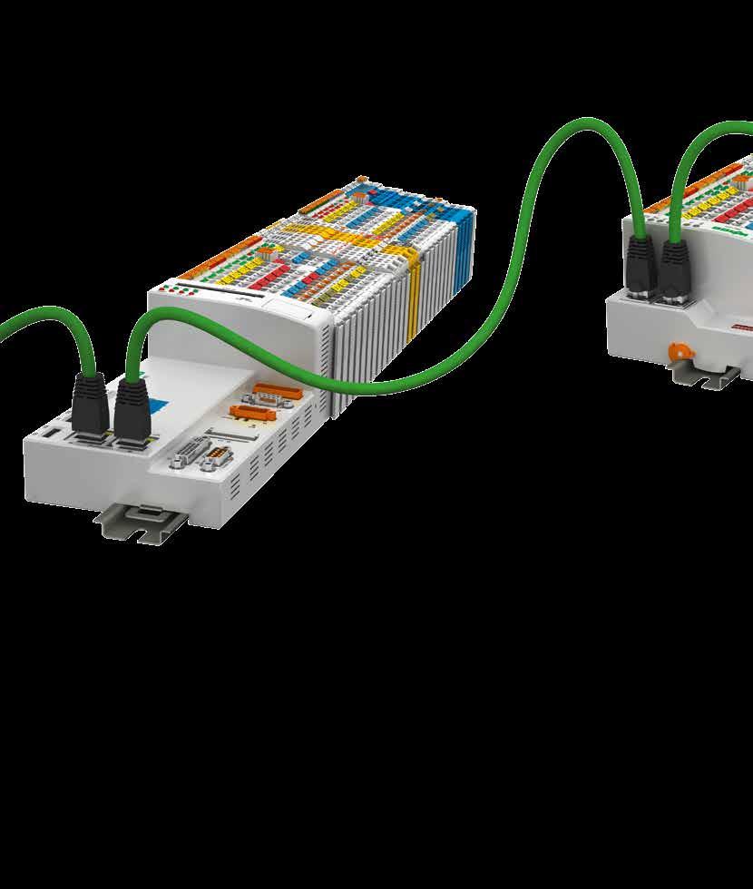 3 108 Moduláris ipari Ethernet megoldások A WAGO-I/O-SYSTEM 750, 753 és 758 sorozatú elemeivel időtálló rendszer architektúrák alakíthatók ki.