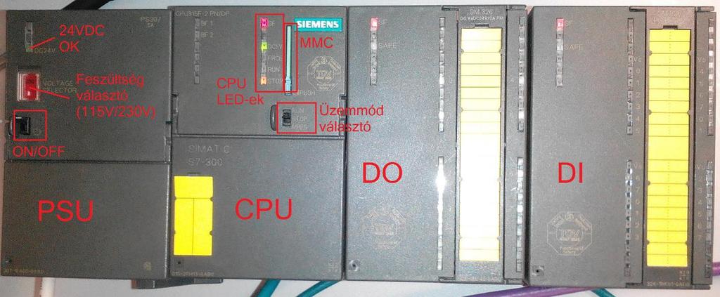 CPU: 315F-2 PN/DP Digital Output: SM 326F DO8x Digital Input: SM 326F DI24x 18.
