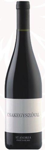 Aged for 16 months in second- and third-fill barrels. 4500 Ft / 0,75 l 600 Ft / dl CSAKEGYSZÓVAL PINOT NOIR ST. ANDREA PINCÉSZET / EGRI BORVIDÉK Sötét, érett és összetett.