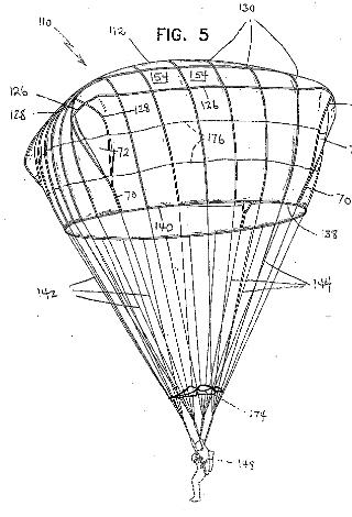 Figure 25. The designed shape of main parachute by Jean C. Berland from Para-Flite Inc. [33] Figure 26.