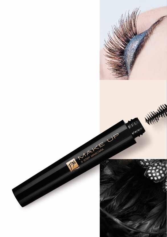 FókUSzban a szem 3 STEP MASCARA 3 lépéses szempillaspirál egy fejlett technológián alapuló innovatív formula segítségével extrém módon dússá varázsolja a szempillákat, valamint megfelelő nedvességgel