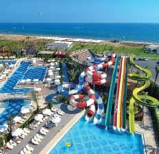 ROYAL ALHAMBRA PALACE ***** (Colakli) A szálloda közvetlenül a tengerparton található, Colakli településen, kb. 5 kmre Side-től és kb. 40 km-re Antalya repülőterétől. 2012-ben épült, 60.