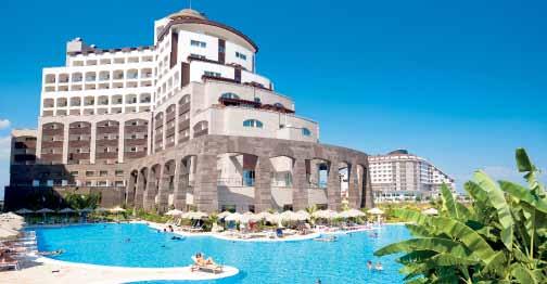 FAME RESIDENCE LARA & SPA ***** (Kundu) A szálloda Lara közvetlenül a tengerparton található kb. 16 km-re a városközponttól és kb. 14 km-re az Antalya-i repülőtértől.