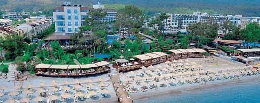 A szálloda közvetlenül a tengerparton fekszik, kb. 2 km-re Göynük üdülőfalutól, kb. 7 km-re Kemertől és kb. 48 km-re Antalya repülőterétől. 1996-ban épült, 2011-ben újították fel.