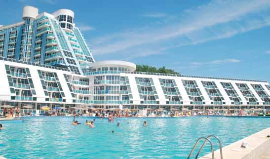 HOTEL RUBIN**** A szálloda közvetlenül a tengerparton található, nyugodt, csendes környezetben.