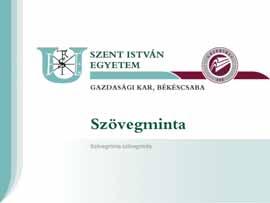 Szent István Egyetem, Gödöllô