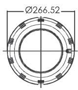 tömítés / UL300 lamp flange and seal 0.