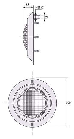 41 11 417 Ft 14 500 Ft URK-BG1 D URK-BG beépítô falátvezetés / Wall conduit for URK-BG lamp 0.