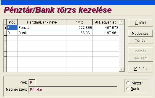 22 Naplófőkönyv Pénztárkönyv Ha a figyelést beállítottuk, akkor megjelenik egy lista a céget ért változásokról (ha volt ilyen).