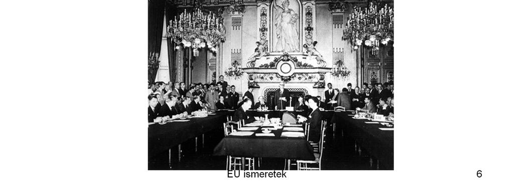 Az Európai Szén- és Acélközösséget létrehozó szerződés, melyet 1951.