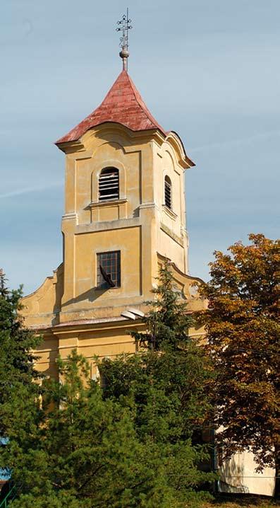 Az Úr Mennybemenetelének temploma: barokk épület a XVIII. század második harmadából.