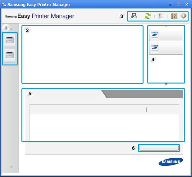 A Samsung Easy Printer Manager használata A következő kép az ön által használt típustól függően eltérő lehet.
