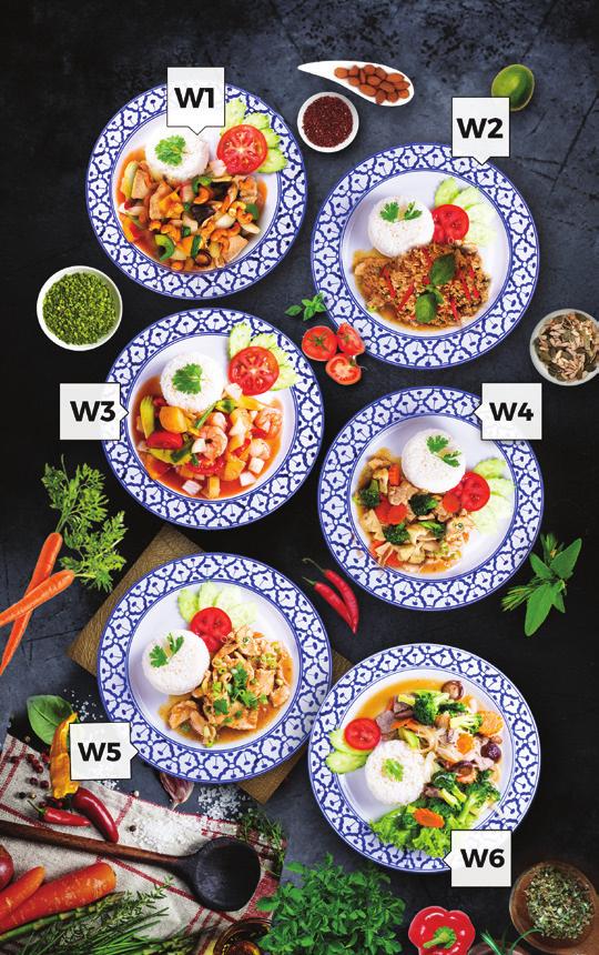 WOK ÉTELEK WOK FOODS W1 PHAT MED MA - MUANG HIM-MA-PAAN Hús, Kesudió, Fokhagyma, Hagyma, Shiitake Gomba, Kaliforniai Paprika, Zöldhagyma Meat, Cashew Nuts, Garlic, Onions, Shiitake Mushrooms, Bell