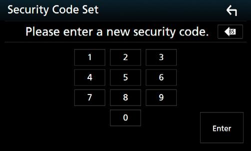 Alapműveletek 3 Érintse meg a [Security] lehetőséget. A biztonsági kód törléséhez: 1 A Biztonság képernyőn érintse meg a [Security Code Cancellation] elemet.