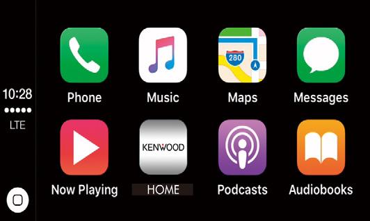 APPS Android Auto /Apple CarPlay/Mirroring ÑÑA CarPlay kezdőképernyőjén található kezelőgombok és elérhető alkalmazások Lehetősége van a csatlakoztatott iphone készülék alkalmazásainak használatára.