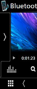 Bluetooth alapú vezérlés 4 Funkciópanel A funkciópanel megjelenítéséhez érintse meg a képernyő bal oldalát. Érintse meg újra a panel bezárásához.