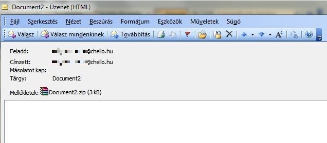 23. ábra Zsarolóvírust tartalmazó levél, a címzett a behamisított feladó. 6.3.4 Azonnali üzenetküldés A valós idejű szöveges kommunikáció két vagy több személy között az azonnali üzenetküldés.