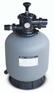 For domestic pools, max operation pressure 2,0 bar, max temperature 40 C, suggested size of media 0,5 1,2 mm.