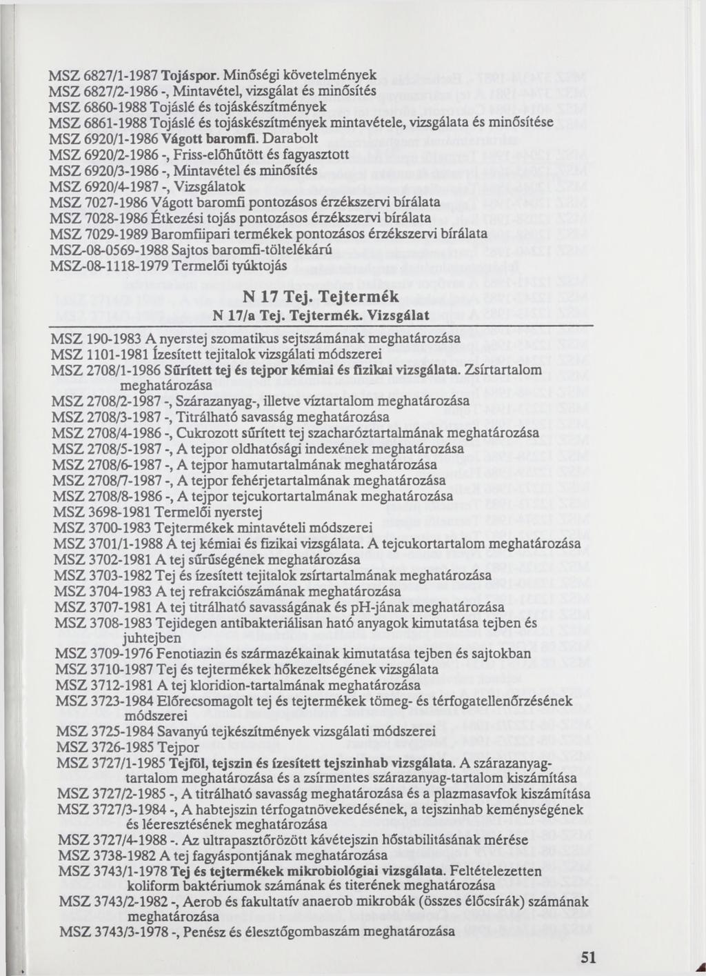 MSZ 6827/1-1987 Tojáspor.