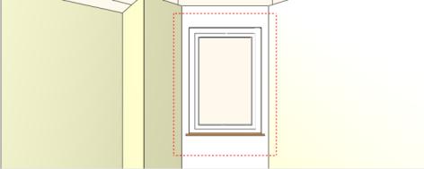 ablak Helyezzen el a következő falon( 7/10) 2 ablakot az előbbi instrukciók