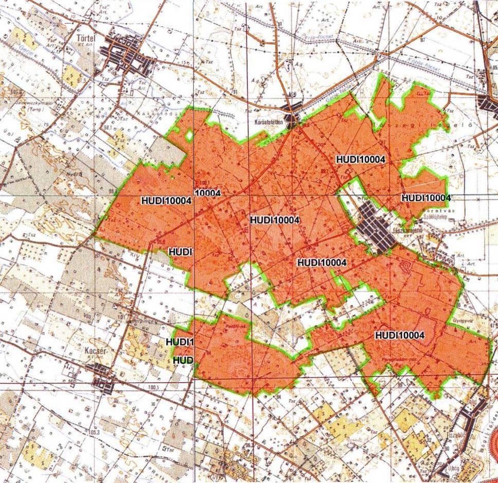 133 JÁSZKARAJENŐI PUSZTÁK - HUDI14 A madárvédelmi terület döntően szikes legelőterületeket foglal magába Felügyelőségünk illetékességi területén a következő településeket érintve: Jászkarajenő,