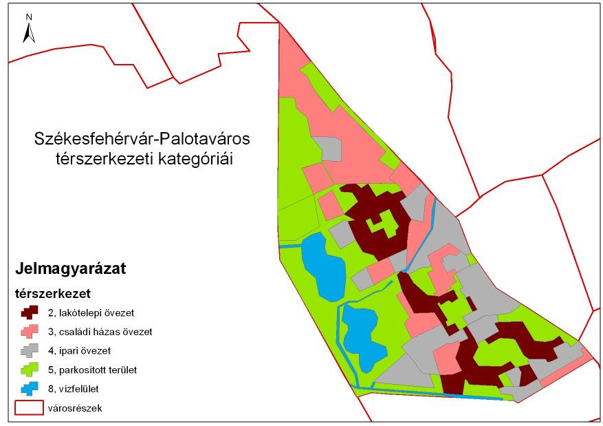 változását, a települési funkciók átalakulását és az infrastruktúra-hálózatok fejlődését (KONKOLYNÉ, 2003). 3.2. Területhasználat A területhasznosítás a városszerkezet jellemzésére használt komplex mutató.