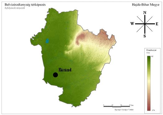 1. A település általános jellemzése Báránd Hajdú-Bihar megye DNy-i részén helyezkedik el (1. ábra). Lakosságszáma 2530 fő (KSH 2012).