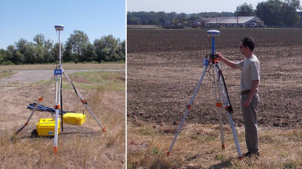 Méréseinkhez többféle műszert használtunk. A bázis-rover GPS párral a famentes területeken nagy mennyiségű méréspontot rögzítettünk. A relatív mérések pontossága cm-es nagyságrendű.