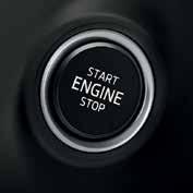 A motor kulcs nélküli indítására szolgáló Start/ Stop gomb a kormányoszlopon található.