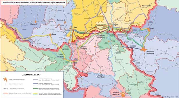 European Danube Region Strategy Through a direct link to the Helsinki corridors, the Trans-Balkan railway ensures better access to the large cities of the corridors (at the end points with Hamburg,
