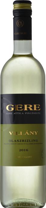 Gere Cabernet Sauvignon 2013 Villány Rubinszínű, paprikás, feketeribizlis illatú, finoman fás cabernet a villányi Csillagvölgyből, október közepi szüretből.