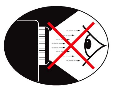 Használati tanácsok Látásvédelmi figyelmeztetések Soha ne nézzen közvetlenül a projektor által kibocsátott fénysugárba. A lehető legkevesebbet álljon a fénysugárral szemben.