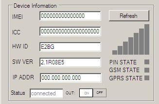 GSM modul hiba: Ha nincs kiolvasható IMEI szám, és az ablakban a program nulla karaktereket ír,